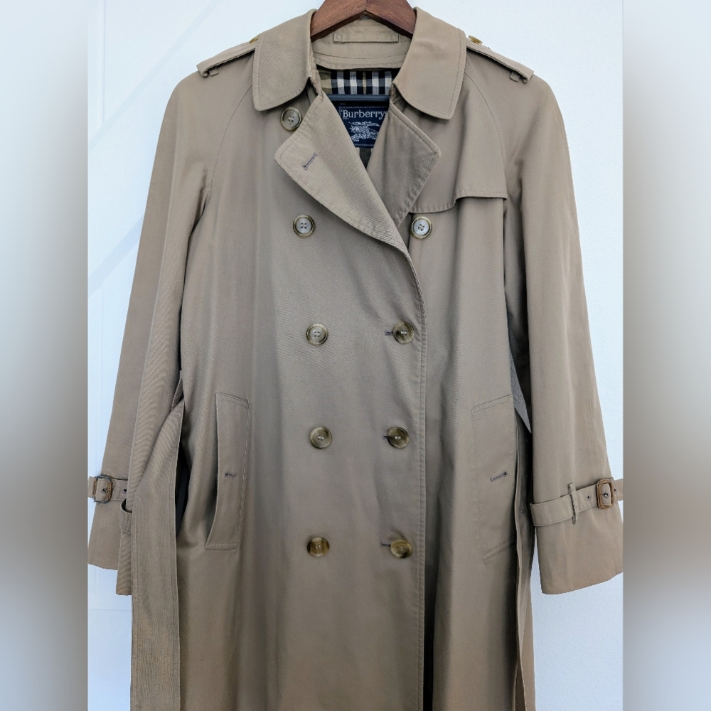 Blueberry vintage women's trench jacket coat size 10 - Picture 2 of 10